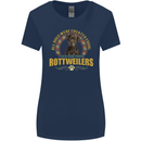 A Rottweiler Dog Womens Wider Cut T-Shirt Navy Blue