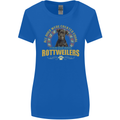 A Rottweiler Dog Womens Wider Cut T-Shirt Royal Blue