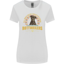 A Rottweiler Dog Womens Wider Cut T-Shirt White