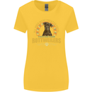 A Rottweiler Dog Womens Wider Cut T-Shirt Yellow