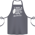 A Rugby Ball for My Wife Player Union Funny Cotton Apron 100% Organic Steel