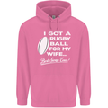A Rugby Ball for My Wife Player Union Funny Mens 80% Cotton Hoodie Azelea