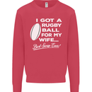 A Rugby Ball for My Wife Player Union Funny Mens Sweatshirt Jumper Heliconia