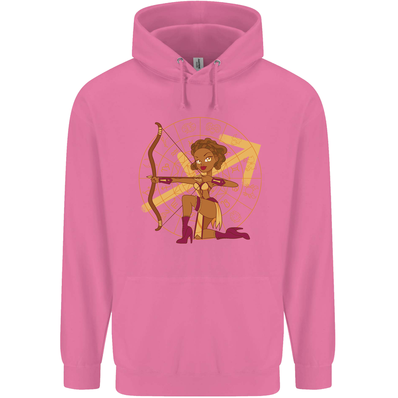 A Sagittarius Female Archer Star Sign Zodiac Childrens Kids Hoodie Azalea