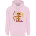 A Sagittarius Female Archer Star Sign Zodiac Childrens Kids Hoodie Light Pink