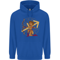 A Sagittarius Female Archer Star Sign Zodiac Childrens Kids Hoodie Royal Blue