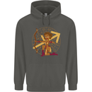 A Sagittarius Female Archer Star Sign Zodiac Childrens Kids Hoodie Storm Grey