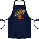 A Sagittarius Female Archer Star Sign Zodiac Cotton Apron 100% Organic Navy Blue