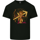 A Sagittarius Female Archer Star Sign Zodiac Kids T-Shirt Childrens Black