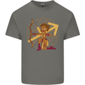 A Sagittarius Female Archer Star Sign Zodiac Kids T-Shirt Childrens Charcoal