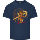 A Sagittarius Female Archer Star Sign Zodiac Kids T-Shirt Childrens Navy Blue