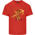 A Sagittarius Female Archer Star Sign Zodiac Kids T-Shirt Childrens Red