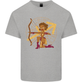 A Sagittarius Female Archer Star Sign Zodiac Kids T-Shirt Childrens Sports Grey