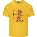 A Sagittarius Female Archer Star Sign Zodiac Kids T-Shirt Childrens Yellow