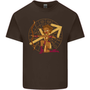 A Sagittarius Female Archer Star Sign Zodiac Mens Cotton T-Shirt Tee Top Dark Chocolate