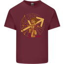 A Sagittarius Female Archer Star Sign Zodiac Mens Cotton T-Shirt Tee Top Maroon