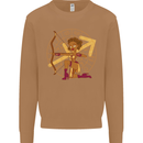 A Sagittarius Female Archer Star Sign Zodiac Mens Sweatshirt Jumper Caramel Latte