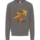 A Sagittarius Female Archer Star Sign Zodiac Mens Sweatshirt Jumper Charcoal