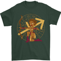A Sagittarius Female Archer Star Sign Zodiac Mens T-Shirt 100% Cotton Forest Green