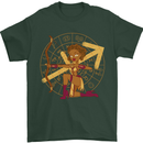 A Sagittarius Female Archer Star Sign Zodiac Mens T-Shirt 100% Cotton Forest Green