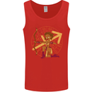 A Sagittarius Female Archer Star Sign Zodiac Mens Vest Tank Top Red