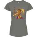 A Sagittarius Female Archer Star Sign Zodiac Womens Petite Cut T-Shirt Charcoal