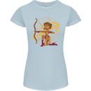 A Sagittarius Female Archer Star Sign Zodiac Womens Petite Cut T-Shirt Light Blue