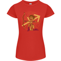A Sagittarius Female Archer Star Sign Zodiac Womens Petite Cut T-Shirt Red
