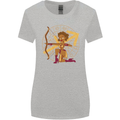 A Sagittarius Female Archer Star Sign Zodiac Womens Wider Cut T-Shirt Sports Grey