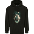 A Sailing Ship in the Moonlight Sailor Childrens Kids Hoodie Black