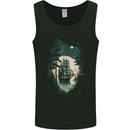 A Sailing Ship in the Moonlight Sailor Mens Vest Tank Top Black