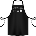 A Salt With a Deadly Weapon Funny Food Cotton Apron 100% Organic Black