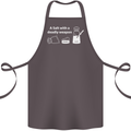 A Salt With a Deadly Weapon Funny Food Cotton Apron 100% Organic Dark Grey
