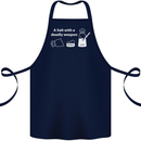 A Salt With a Deadly Weapon Funny Food Cotton Apron 100% Organic Navy Blue