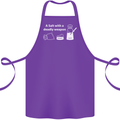 A Salt With a Deadly Weapon Funny Food Cotton Apron 100% Organic Purple