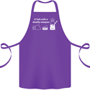 A Salt With a Deadly Weapon Funny Food Cotton Apron 100% Organic Purple