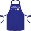 A Salt With a Deadly Weapon Funny Food Cotton Apron 100% Organic Royal Blue