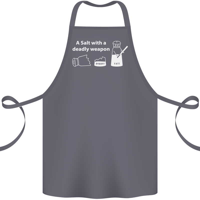 A Salt With a Deadly Weapon Funny Food Cotton Apron 100% Organic Steel