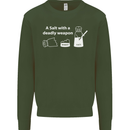 A Salt With a Deadly Weapon Funny Food Kids Sweatshirt Jumper Forest Green