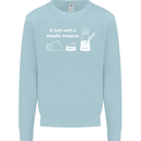 A Salt With a Deadly Weapon Funny Food Kids Sweatshirt Jumper Light Blue