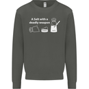 A Salt With a Deadly Weapon Funny Food Kids Sweatshirt Jumper Storm Grey