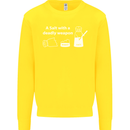 A Salt With a Deadly Weapon Funny Food Kids Sweatshirt Jumper Yellow