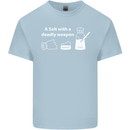 A Salt With a Deadly Weapon Funny Food Kids T-Shirt Childrens Light Blue