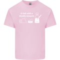 A Salt With a Deadly Weapon Funny Food Kids T-Shirt Childrens Light Pink