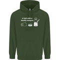 A Salt With a Deadly Weapon Funny Food Mens 80% Cotton Hoodie Forest Green