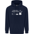 A Salt With a Deadly Weapon Funny Food Mens 80% Cotton Hoodie Navy Blue