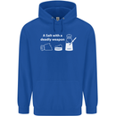 A Salt With a Deadly Weapon Funny Food Mens 80% Cotton Hoodie Royal Blue