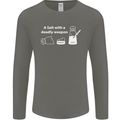 A Salt With a Deadly Weapon Funny Food Mens Long Sleeve T-Shirt Charcoal