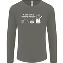 A Salt With a Deadly Weapon Funny Food Mens Long Sleeve T-Shirt Charcoal