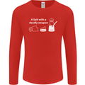 A Salt With a Deadly Weapon Funny Food Mens Long Sleeve T-Shirt Red